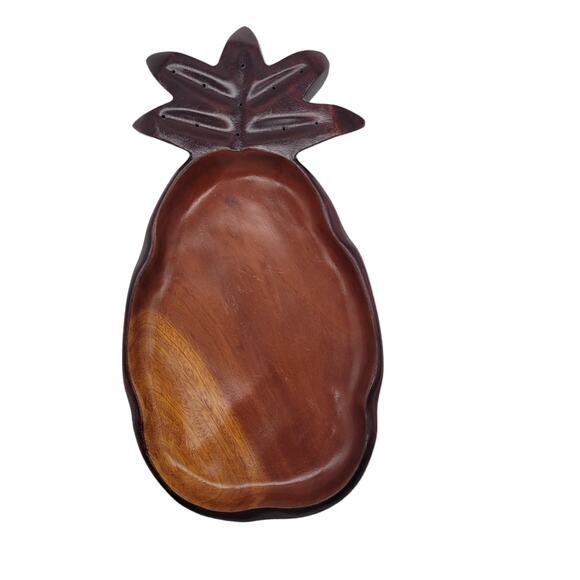 MCM Vintage Wooden Pineapple Crafted by Mahogany Craft in San Juan Puerto‎ Rico - Picture 3 of 4